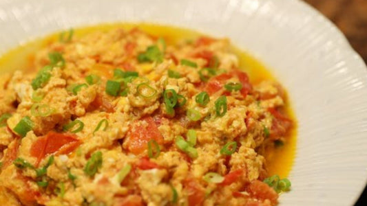 Scrambled Eggs with Tomatoes 蕃茄炒蛋