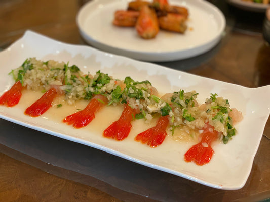 Asian Style Spotted Prawn Ceviche
